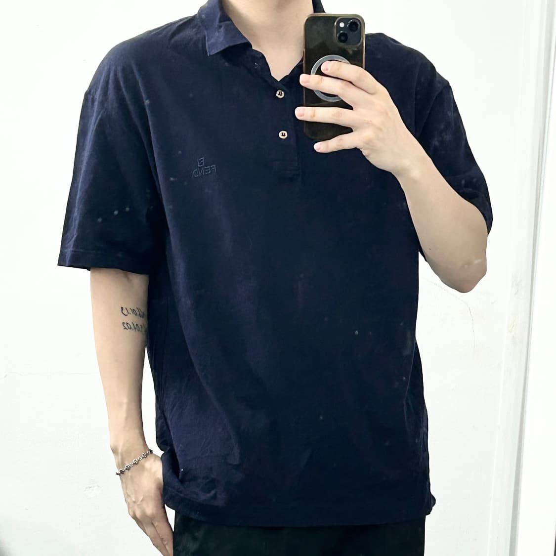 펜디 카라넥 반팔 티셔츠 상품이미지1
