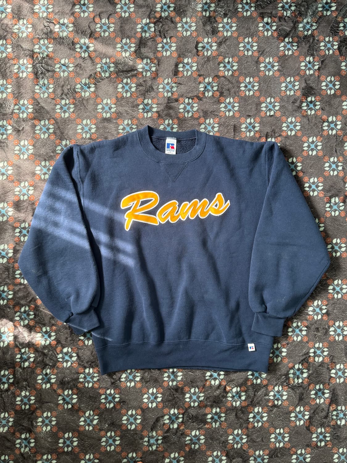 90s usa russell sweatshirt 러셀 스웻셔츠 네이비 상품이미지1