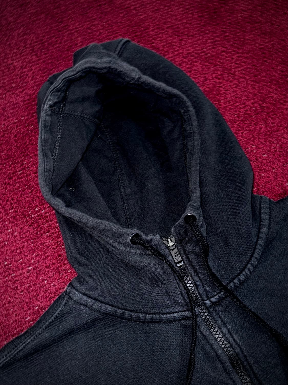 나이키 스우시 패치 후드집업 블랙 XL 상품이미지5