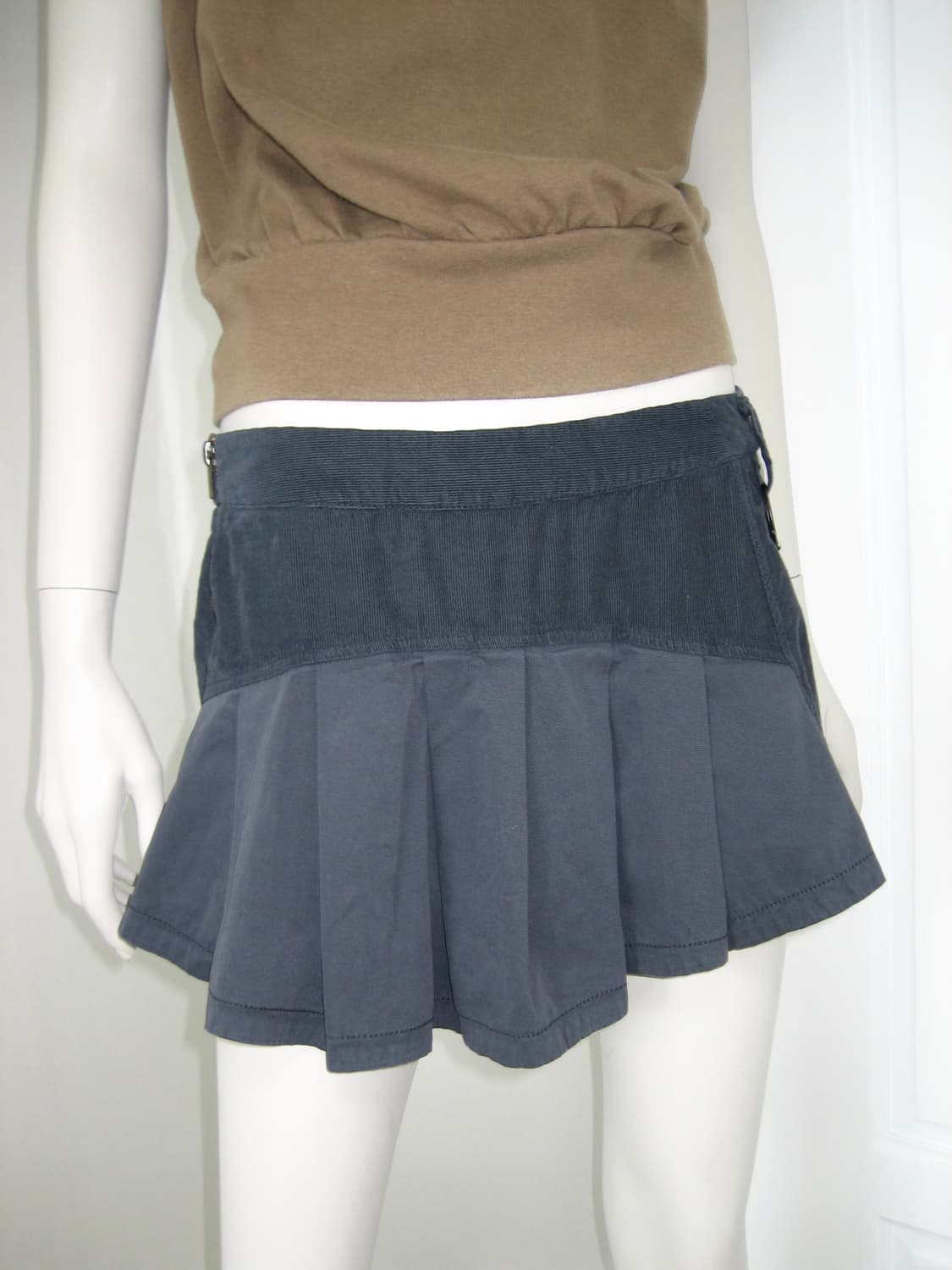 Italy made Vintage Pleats Mini Skirt 상품이미지4