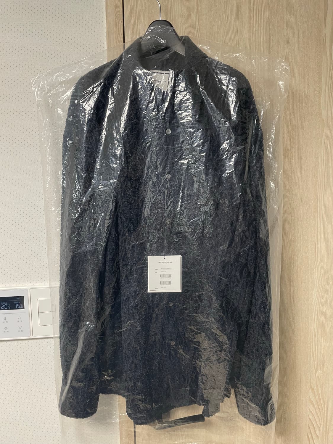 52사이즈 새상품, 우영미 24fw 피콕셔츠 네이비 상품이미지7