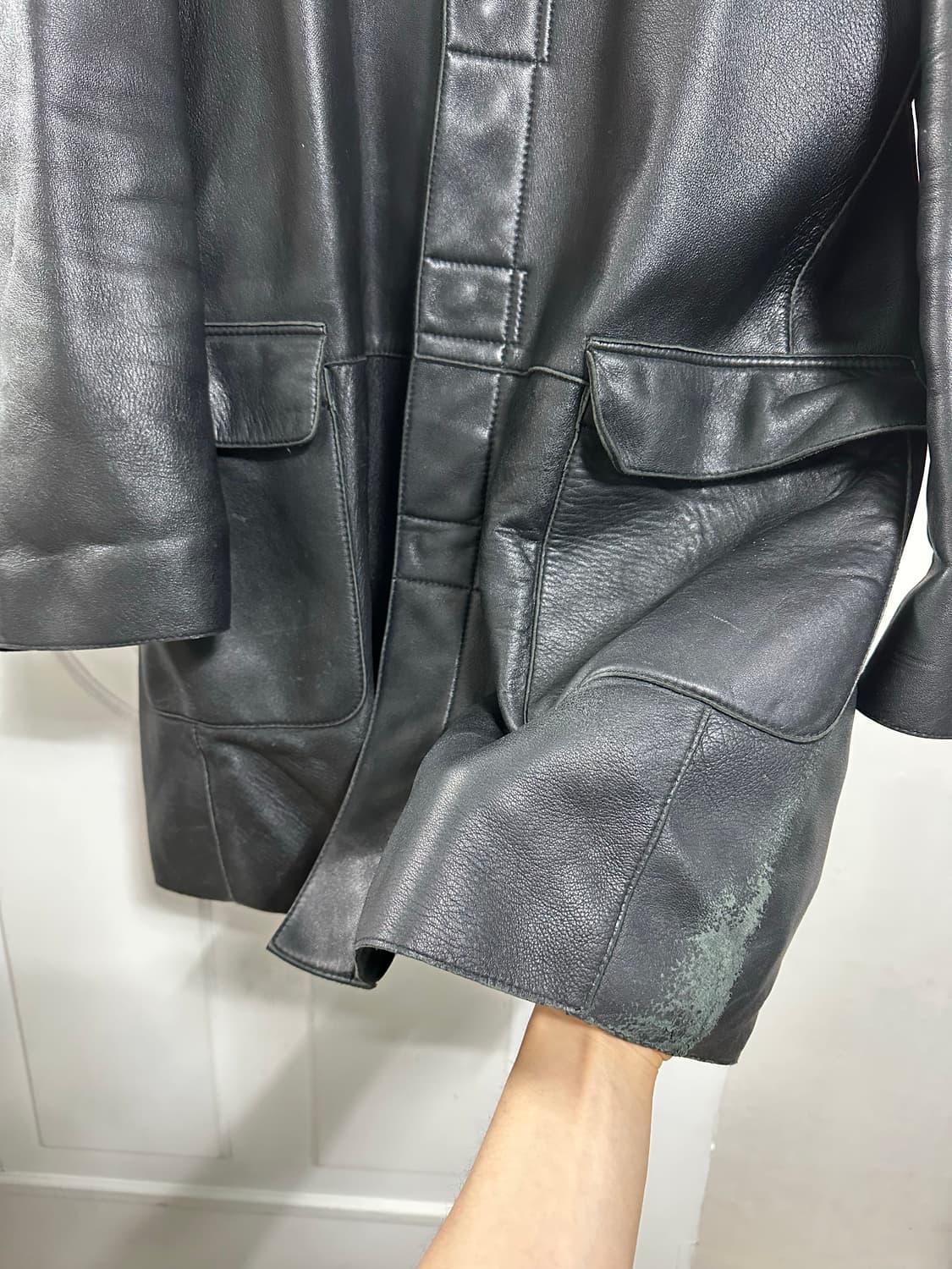 쉽스킨 후드 코트 상품이미지3