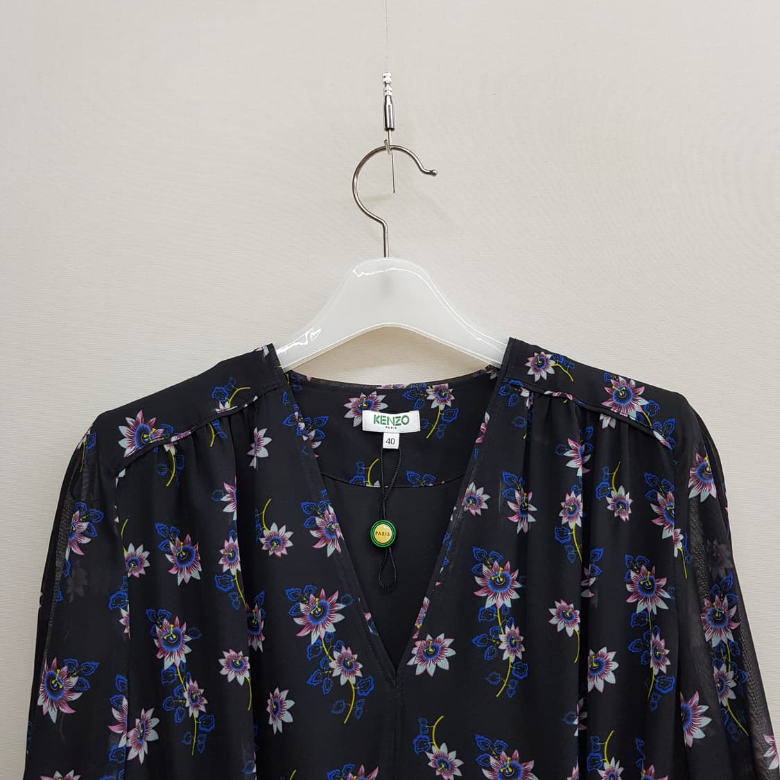 겐조 플로럴 쉬폰 롱 원피스 40사이즈 상품이미지3