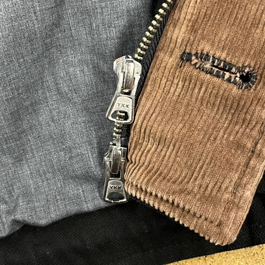 [정품/L] 프리즘웍스 블랙 코듀로이 칼라 자켓 b18 상품이미지7