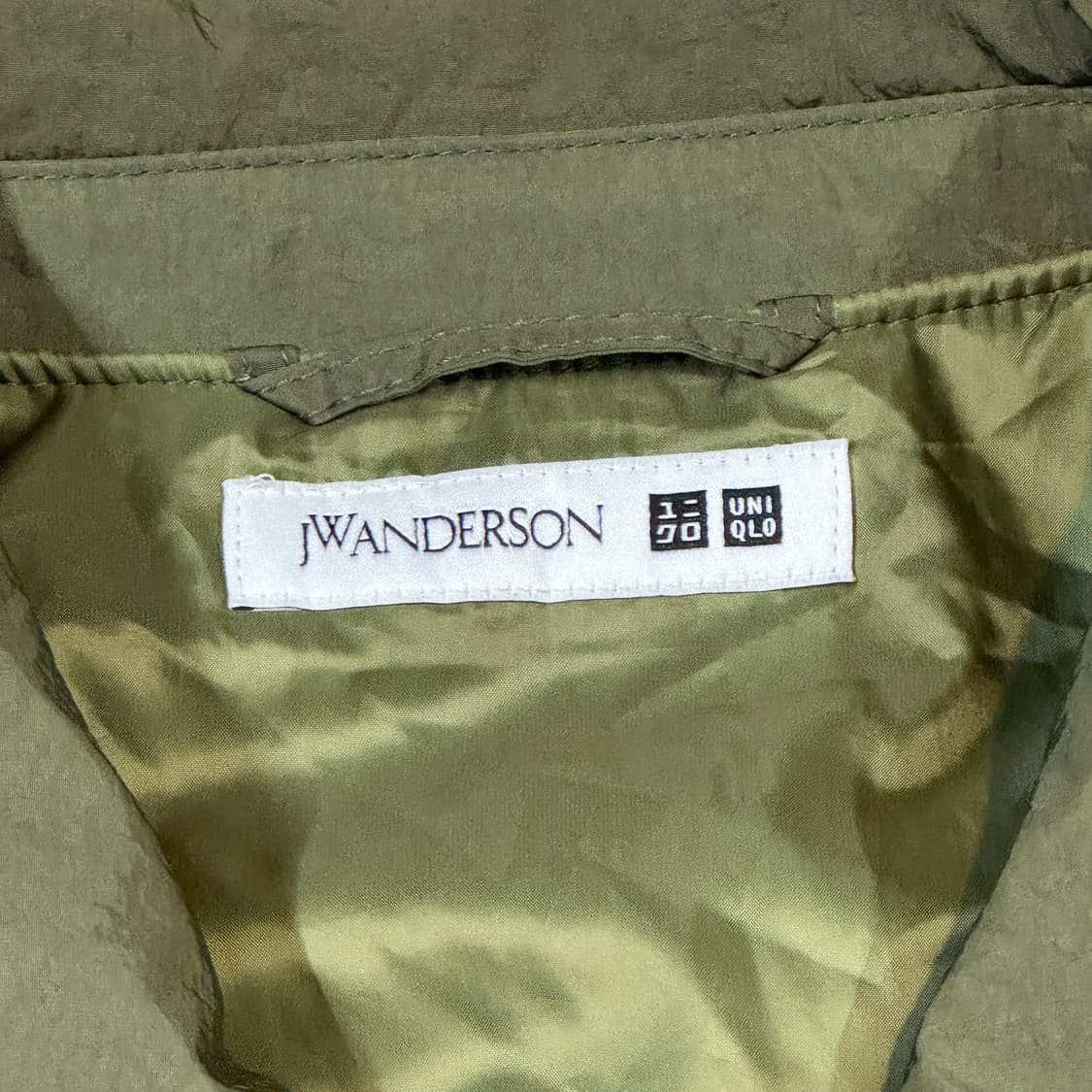 XL) 유니클로 JW ANDERSON 패디드 쇼트 블루종 자켓 올리브 상품이미지7
