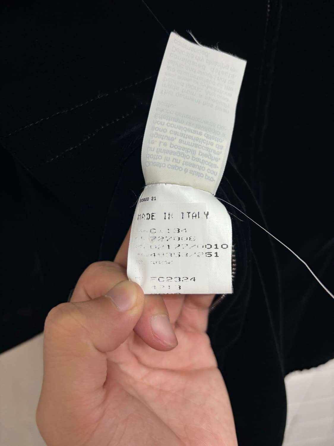 조르지오 아르마니 벨벳 집업 자켓 상품이미지7