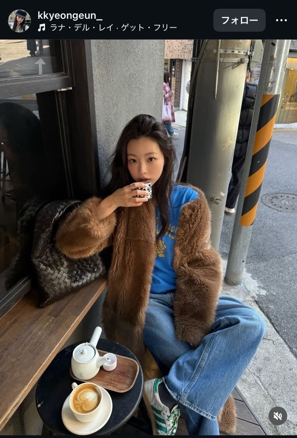 카푸치노 밍크퍼 자켓 상품이미지4