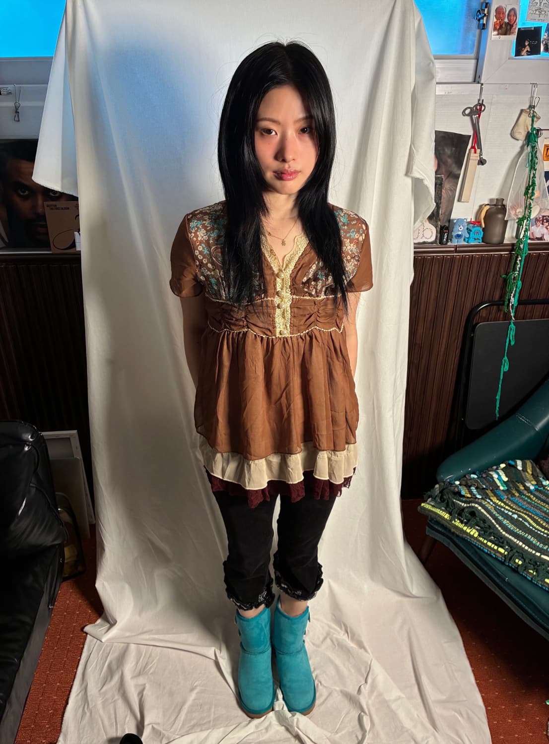 Japanese Vintage mori blouse 상품이미지1