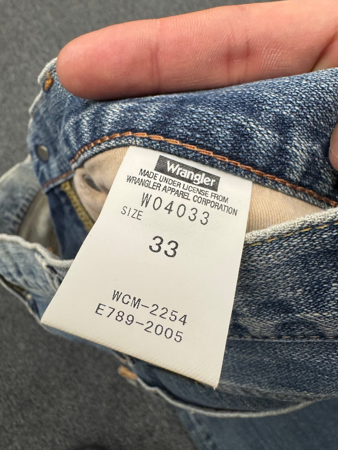 33)랭글러 빈티지 W04033 데님팬츠 상품이미지6