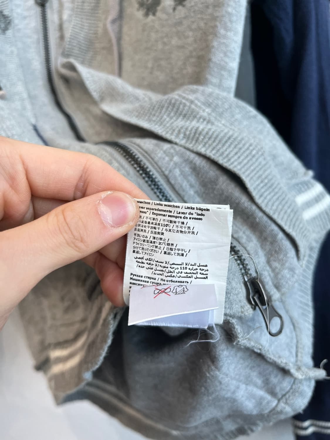 RARE 데미지 엘보패치 후드집업  상품이미지10