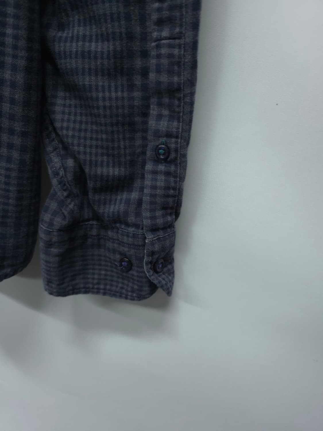 (빅사이즈) 타미힐피거 뉴욕핏 플란넬 헨리넥 체크셔츠 (115) 상품이미지9