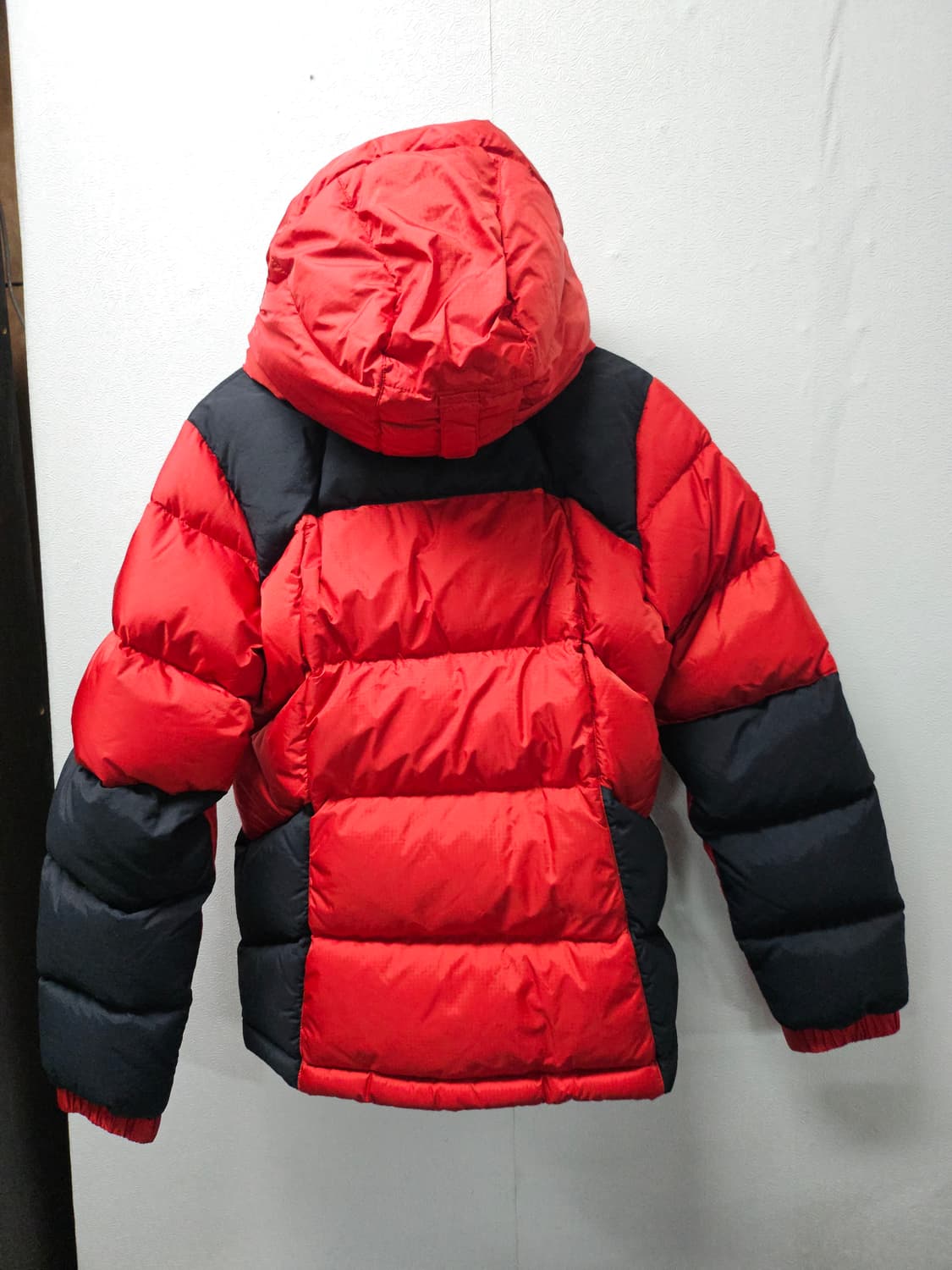 코오롱스포츠 레드/블랙 800  구스 다운 패딩  85 상품이미지3