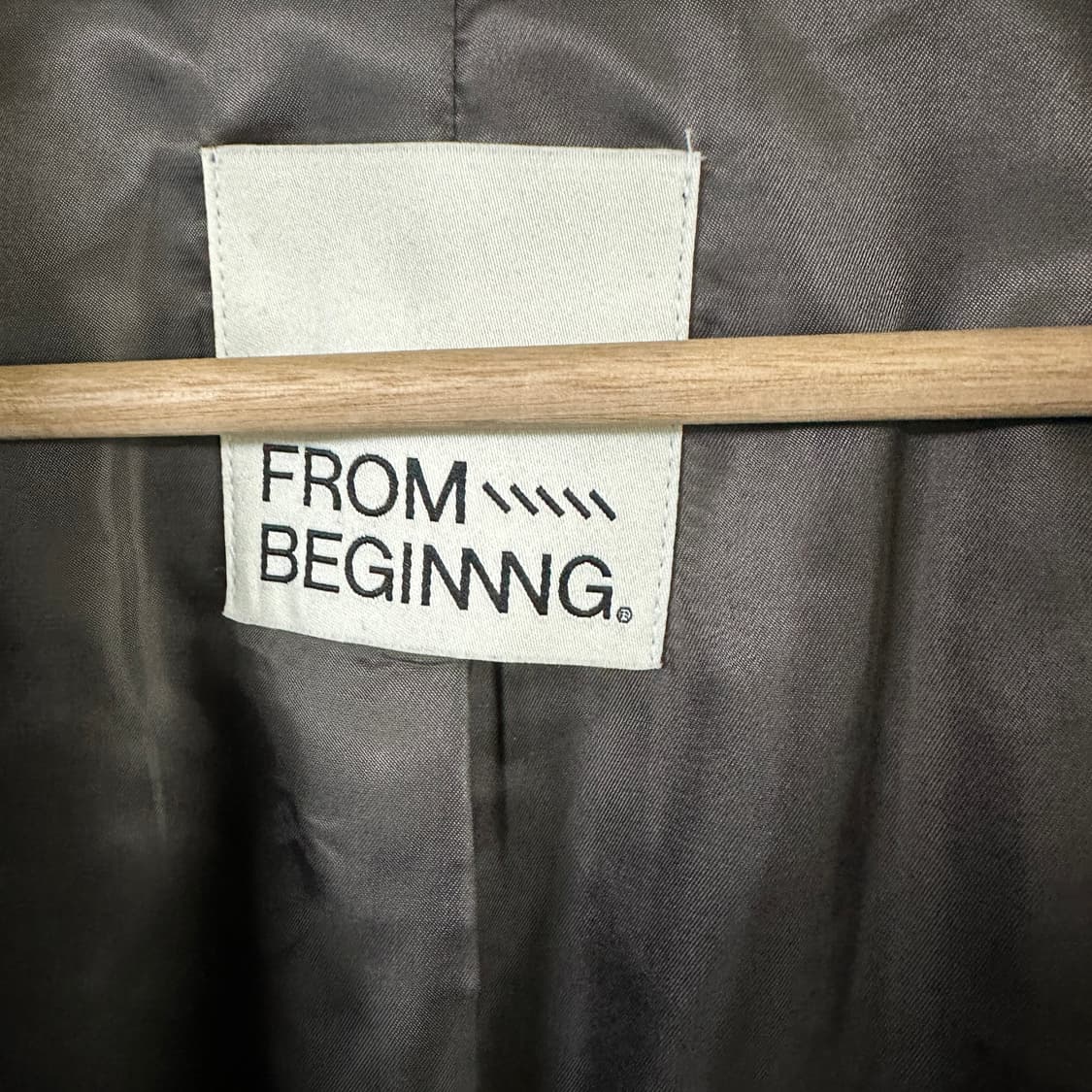 프롬비기닝 체크패턴 롱코트 상품이미지2