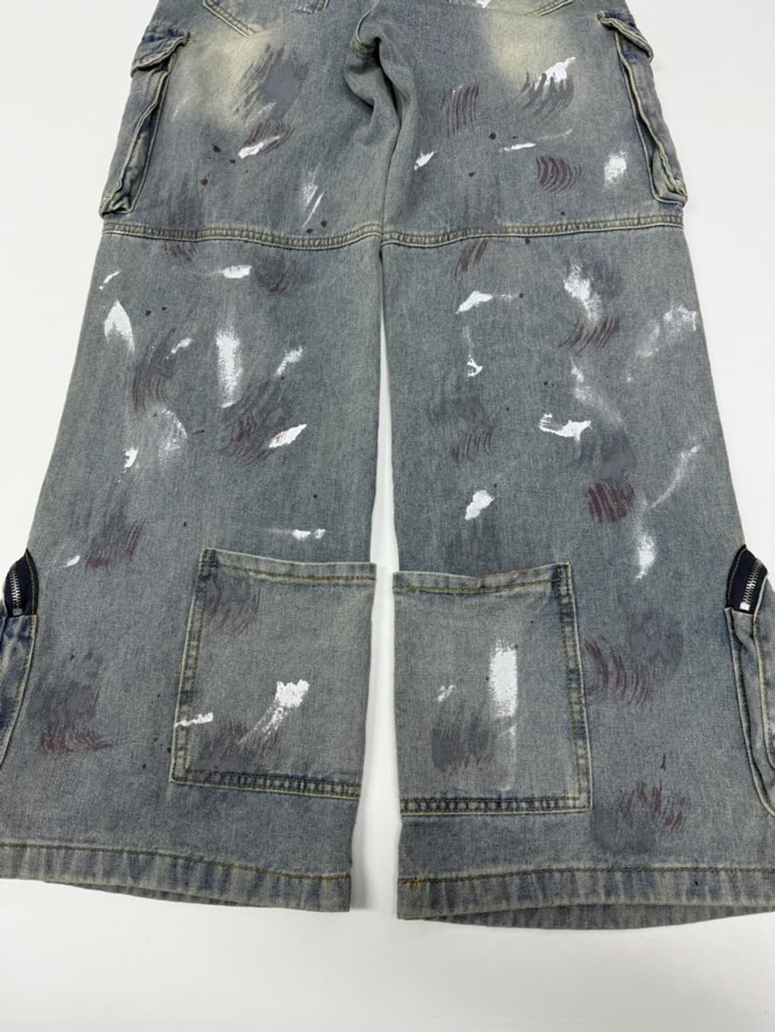 VTG PAINTED MULTI-POCKET DENIM JEANS 상품이미지8