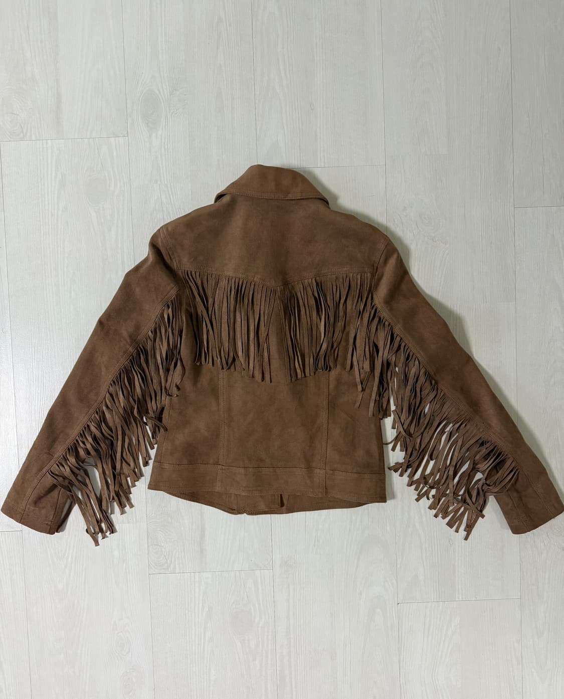 홀리스터 카멜 스웨이드 테슬 자켓 상품이미지1