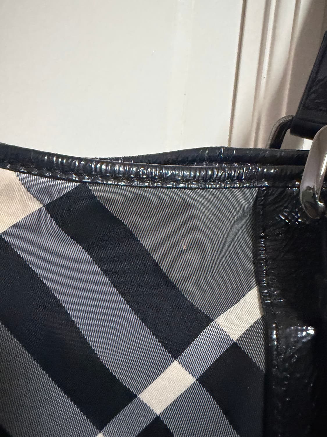 (정품)버버리 노바체크 블랙 빈티지 토트백 상품이미지6