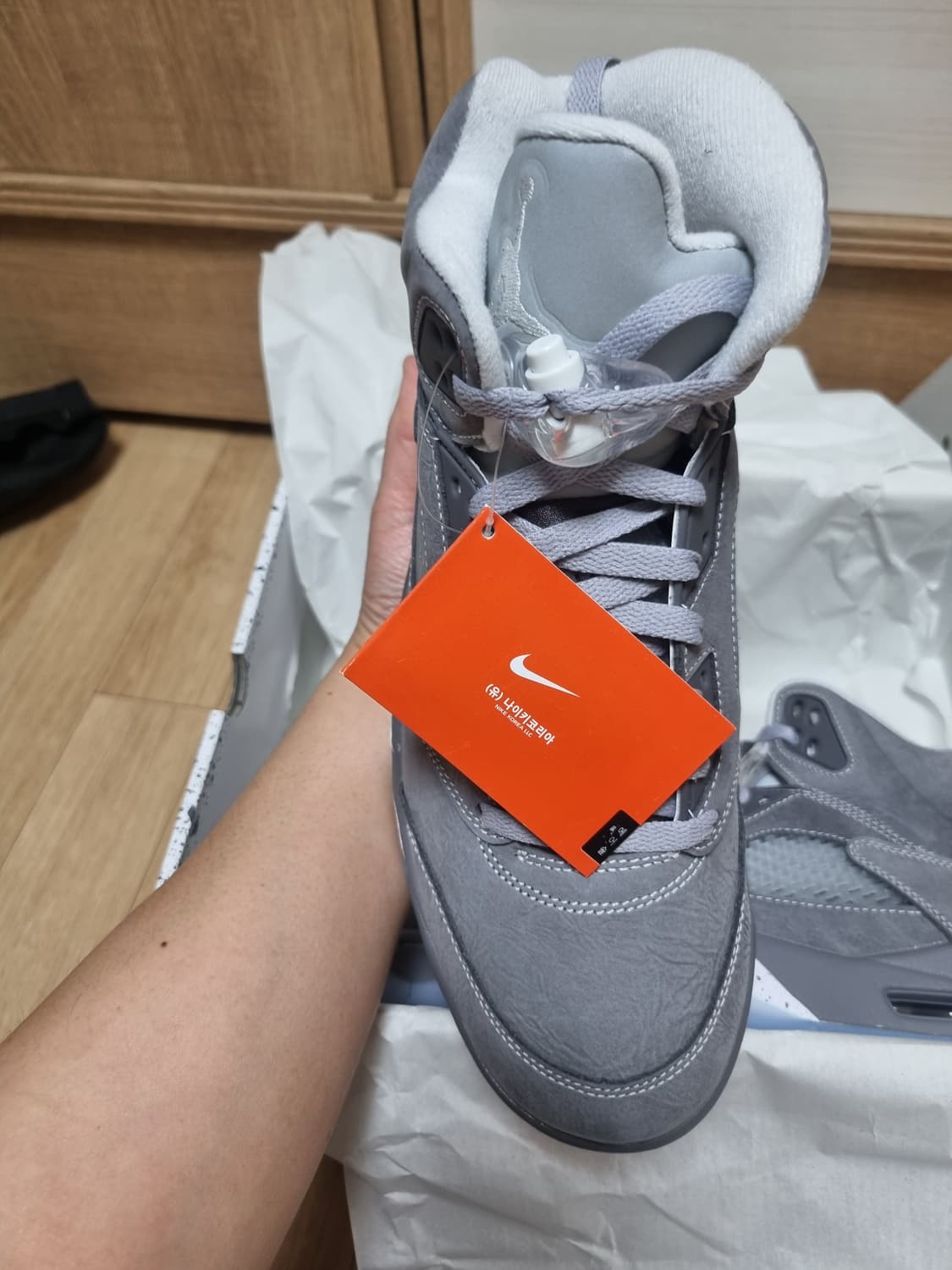 나이키 조던 5 레트로 라이트 그래파이트 앤 울프 그레이 280 상품이미지3