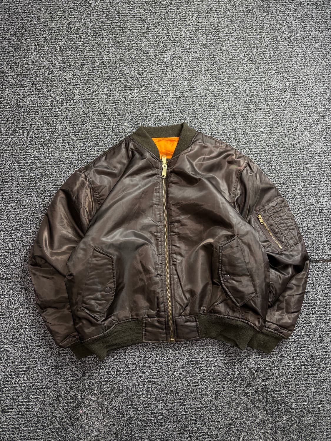 C-4 US 에어포스 MA-1 리버시블 항공 봄버 점퍼 2536 상품이미지2