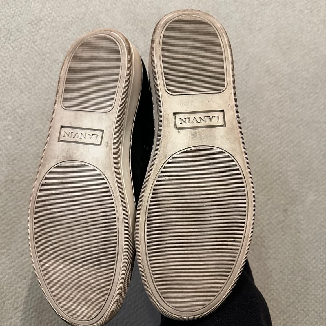 랑방 Lanvin 벨루어 스웨이드 스니커즈 상품이미지4