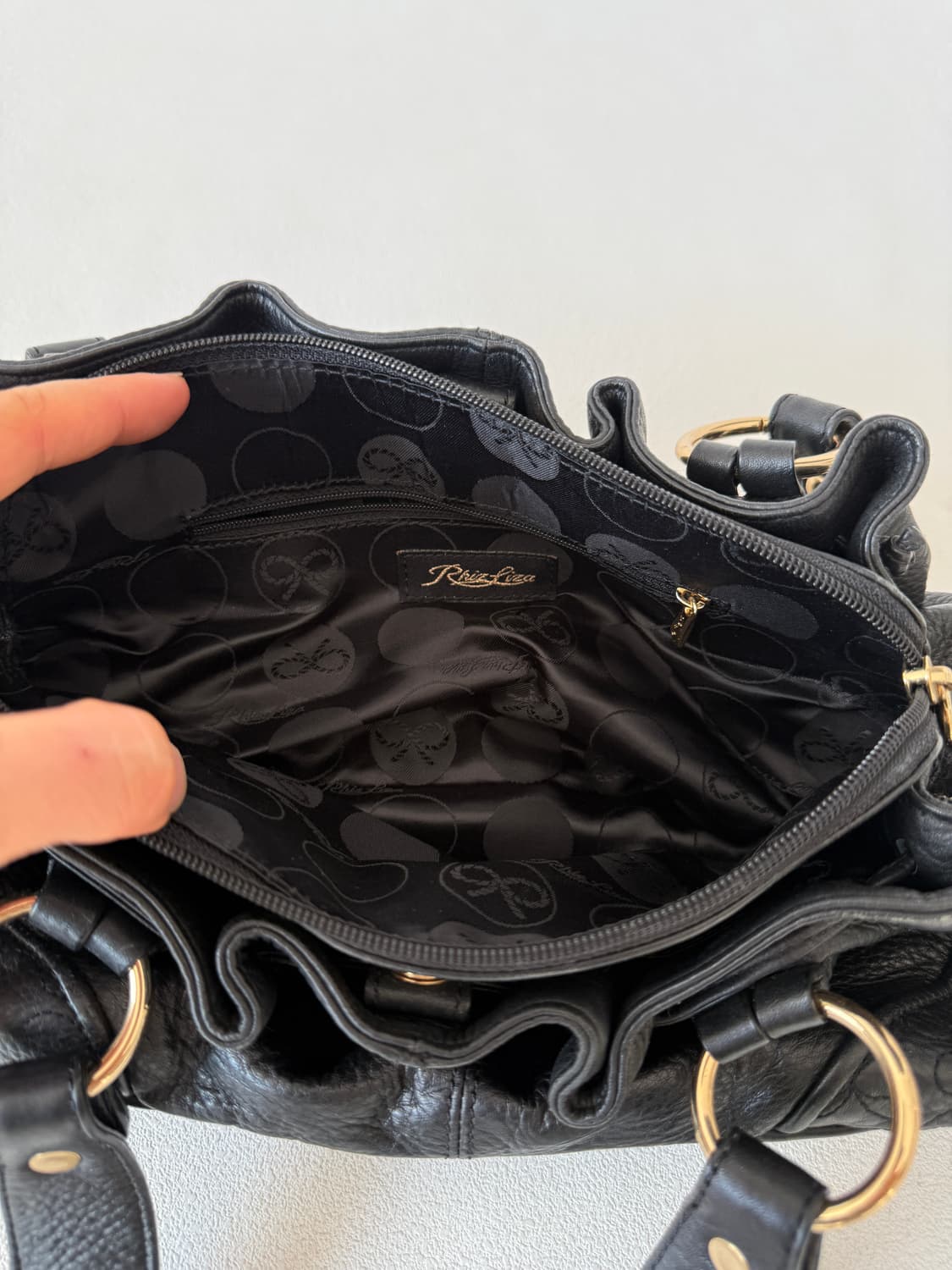 Pre owned 레더 토트 숄더백 상품이미지8