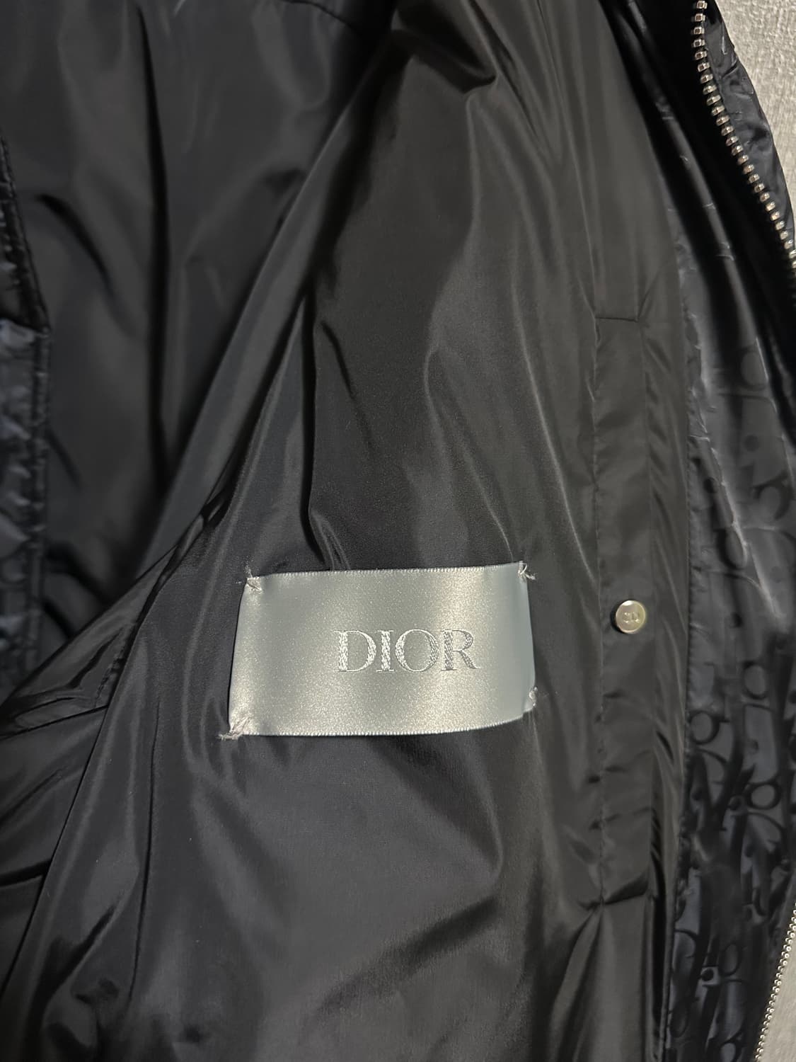 [52] 디올 오블리크 패딩 네이비 상품이미지3