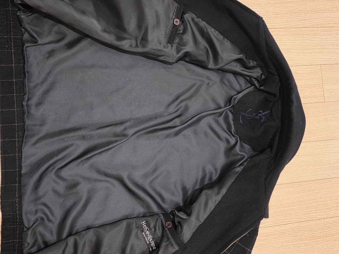 입생로랑 뿌르옴므 울 체크 패턴 자켓 상품이미지2