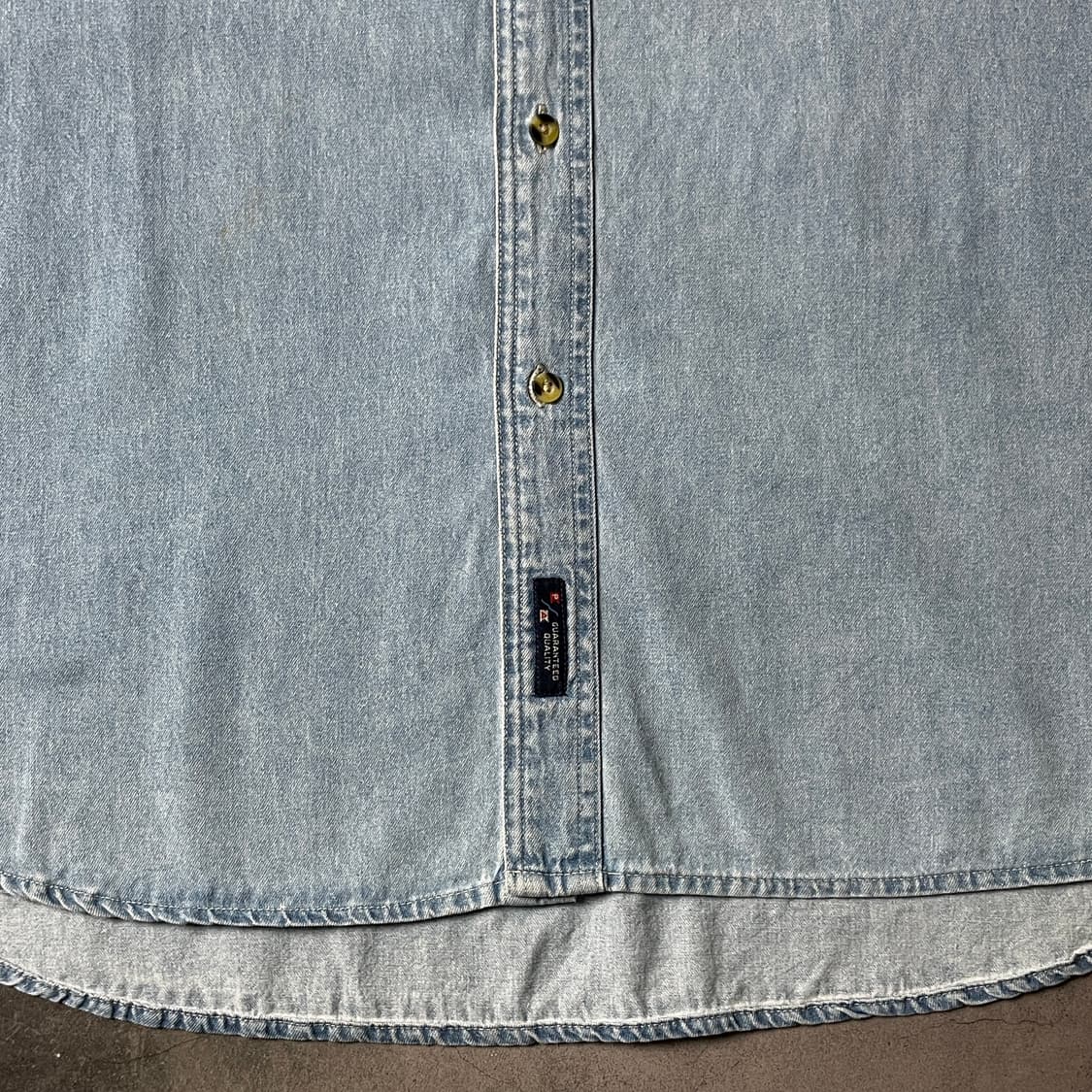 PORT AND COMPANY 빈티지 코튼 데님 셔츠 A00741 상품이미지4