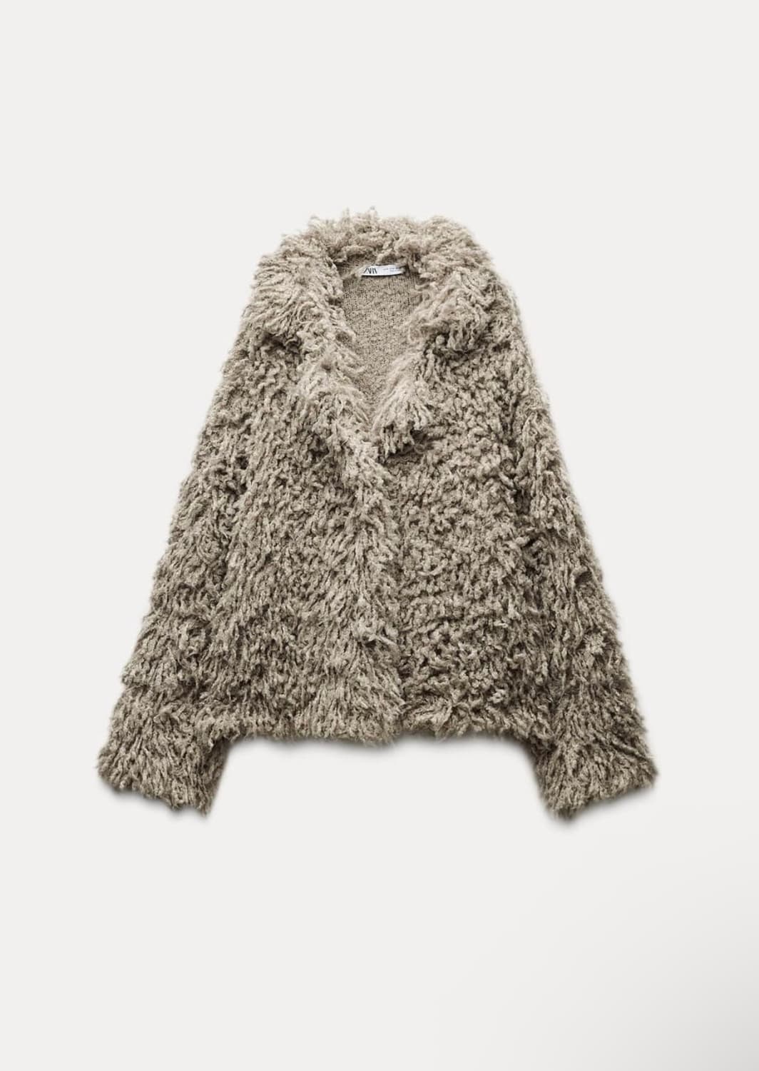 자라 zara 페이크 퍼 니트 가디건 퍼자켓 상품이미지4