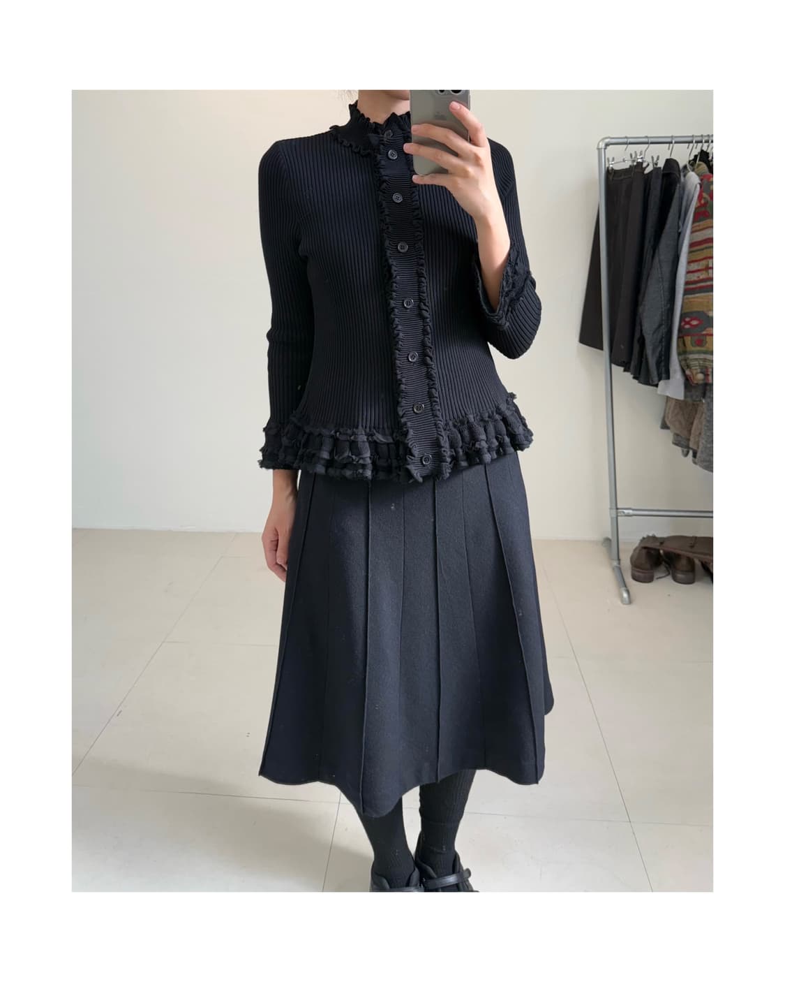 빈티지 프릴 가디건 상품이미지2