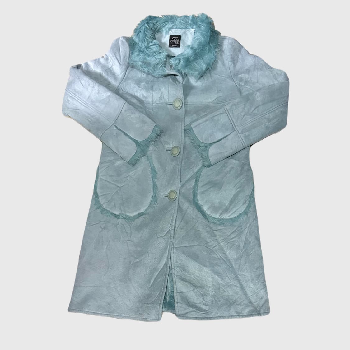 민트 퍼 롱코트 상품이미지1