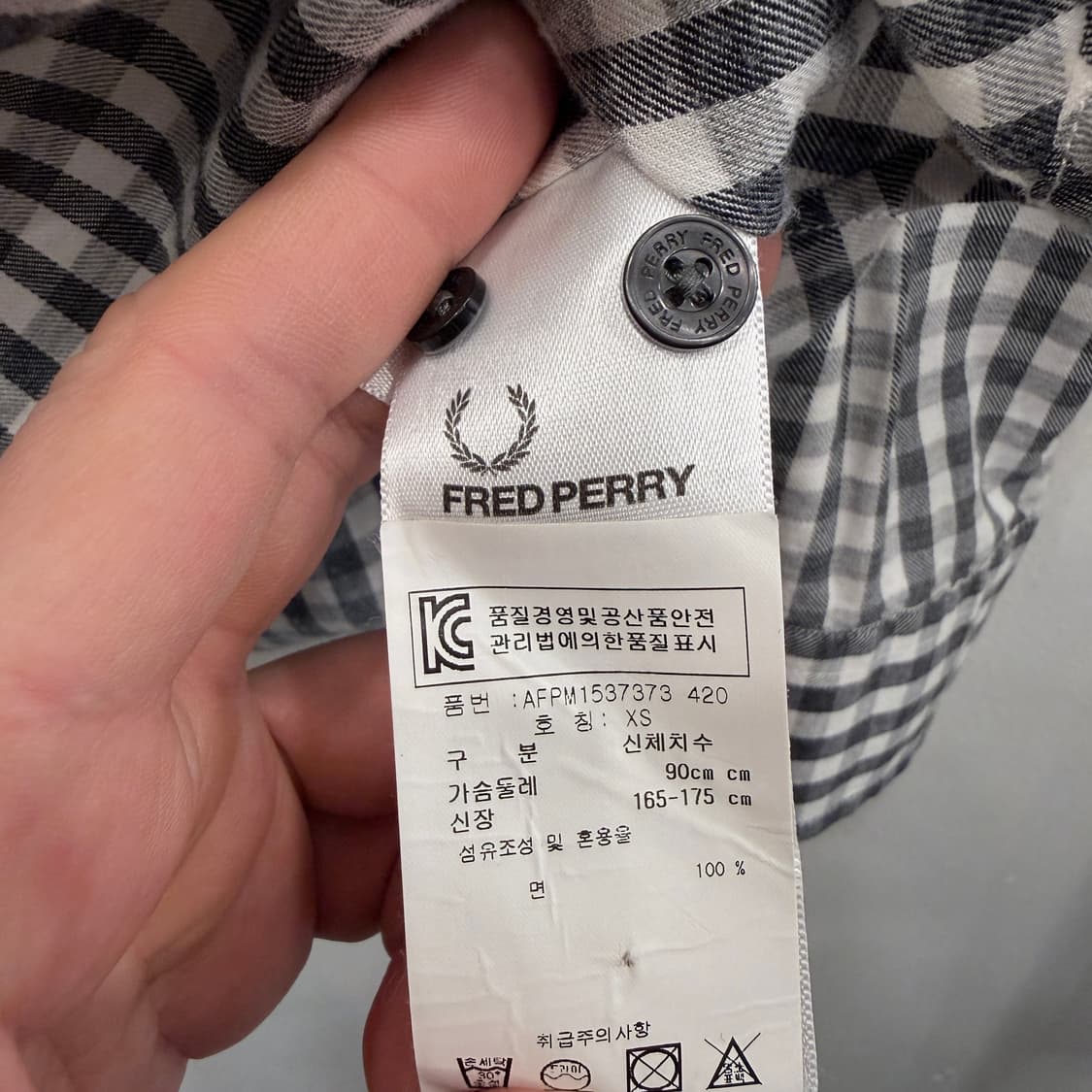 프레드페리 체크 셔츠 상품이미지4