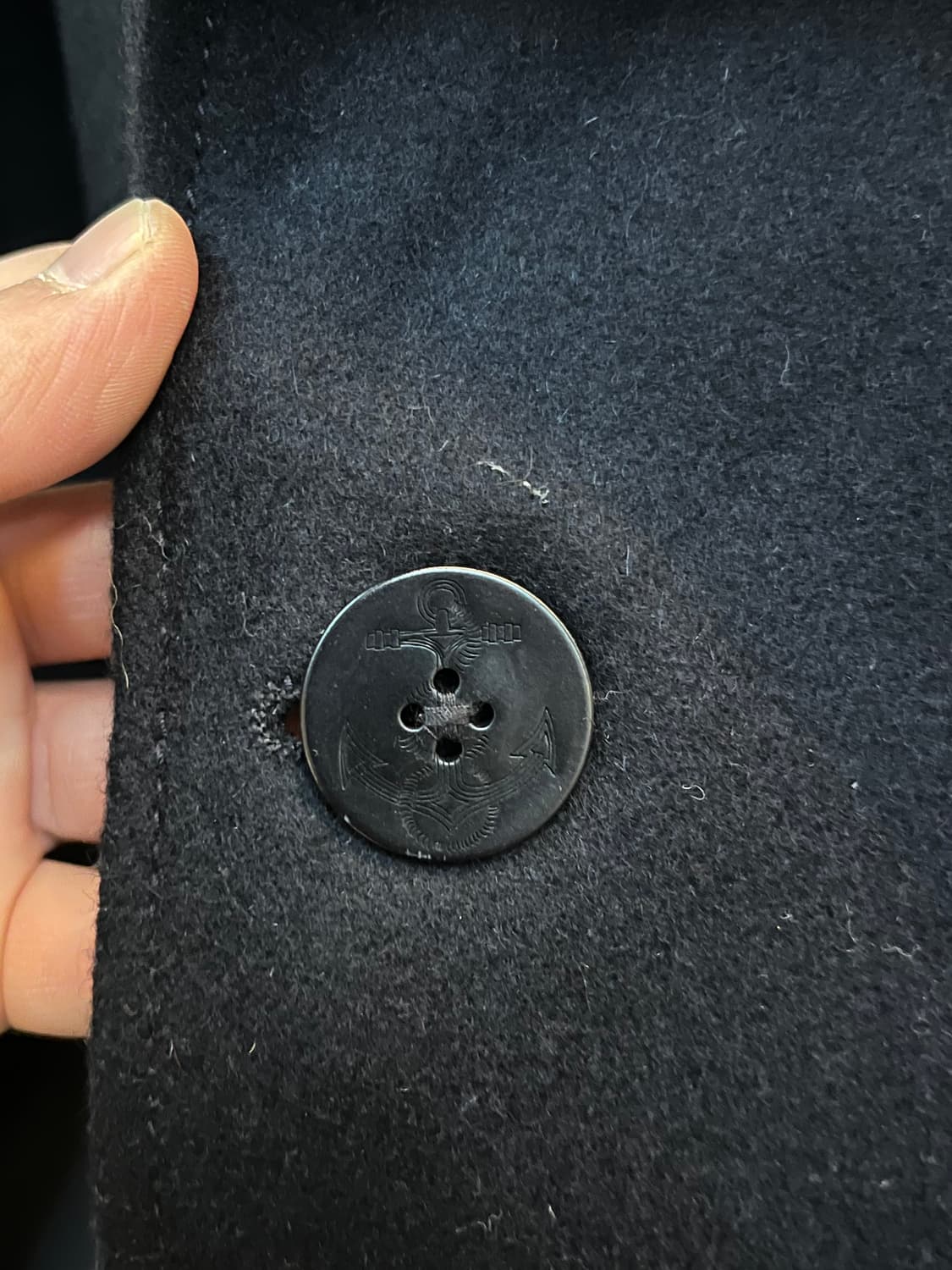 Gap 울 혼방 네이비 피코트 XL 상품이미지4