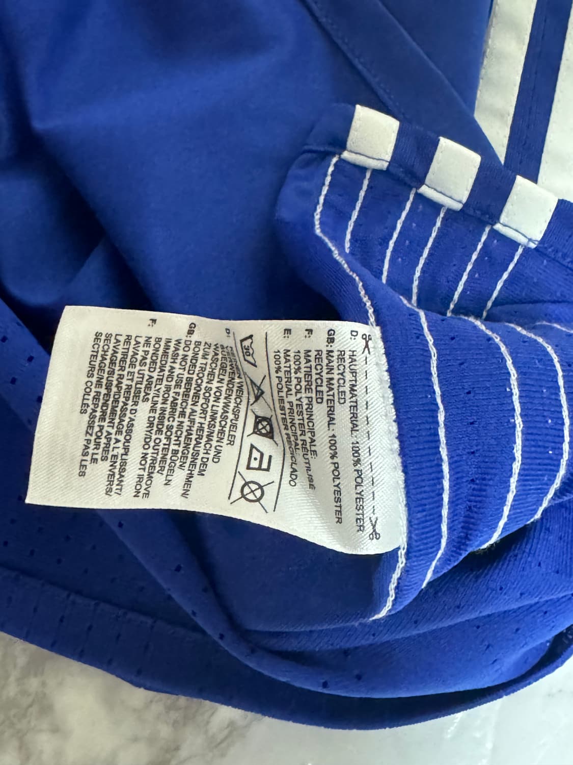 16-17 첼시 홈 어센틱 유니폼 반팔 노마킹 아디다스 상품이미지6