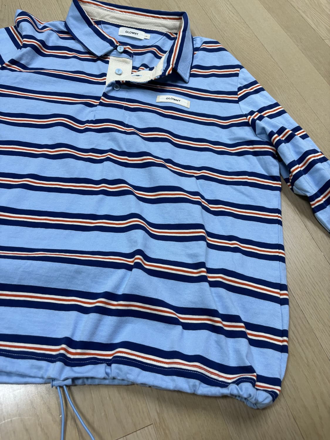 글로니 스트라이프 카라 롱슬리브 상품이미지3