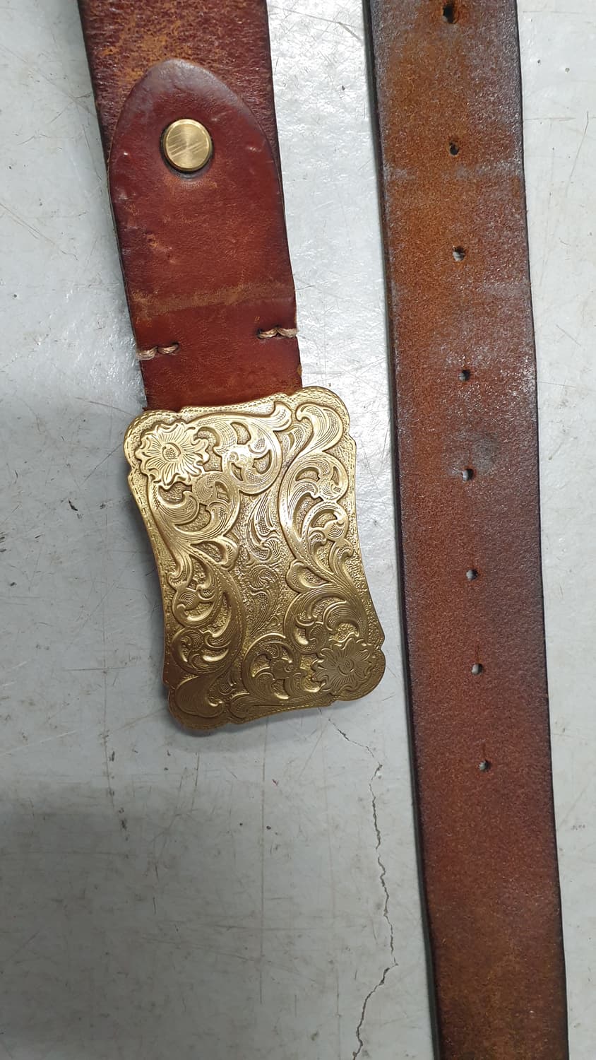 빈티지  금장버클가죽 벨트 상품이미지1