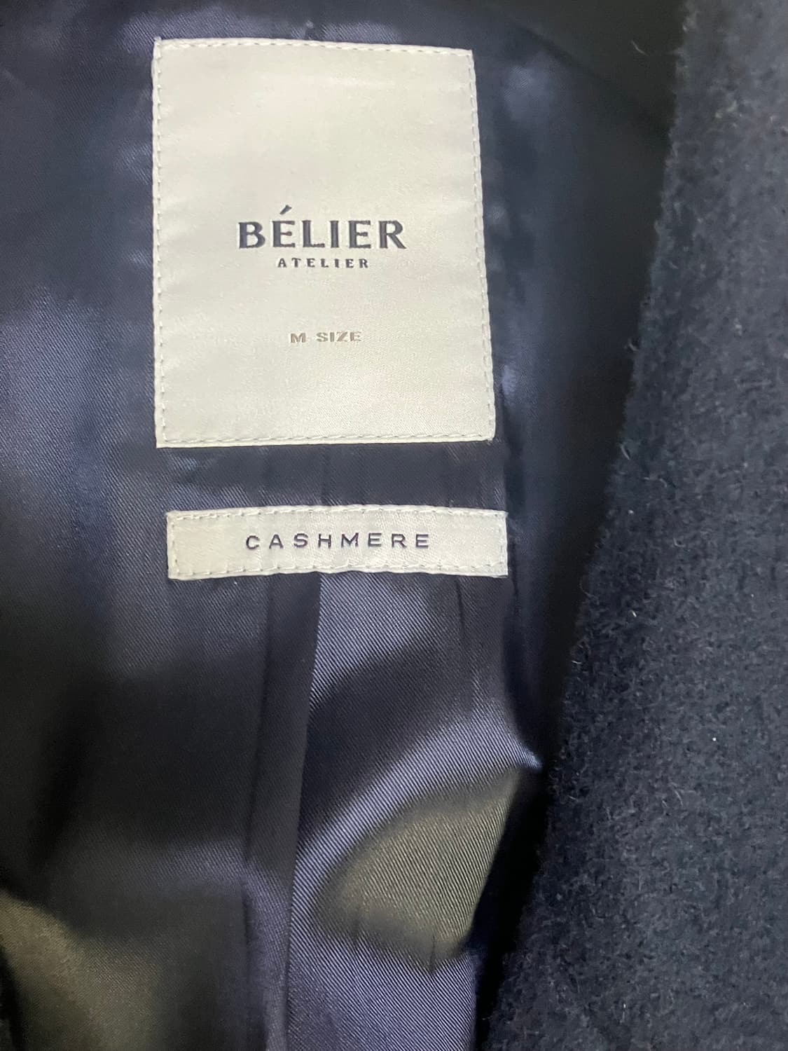 벨리에 시티 솔리드 캐시미어 코트 상품이미지5