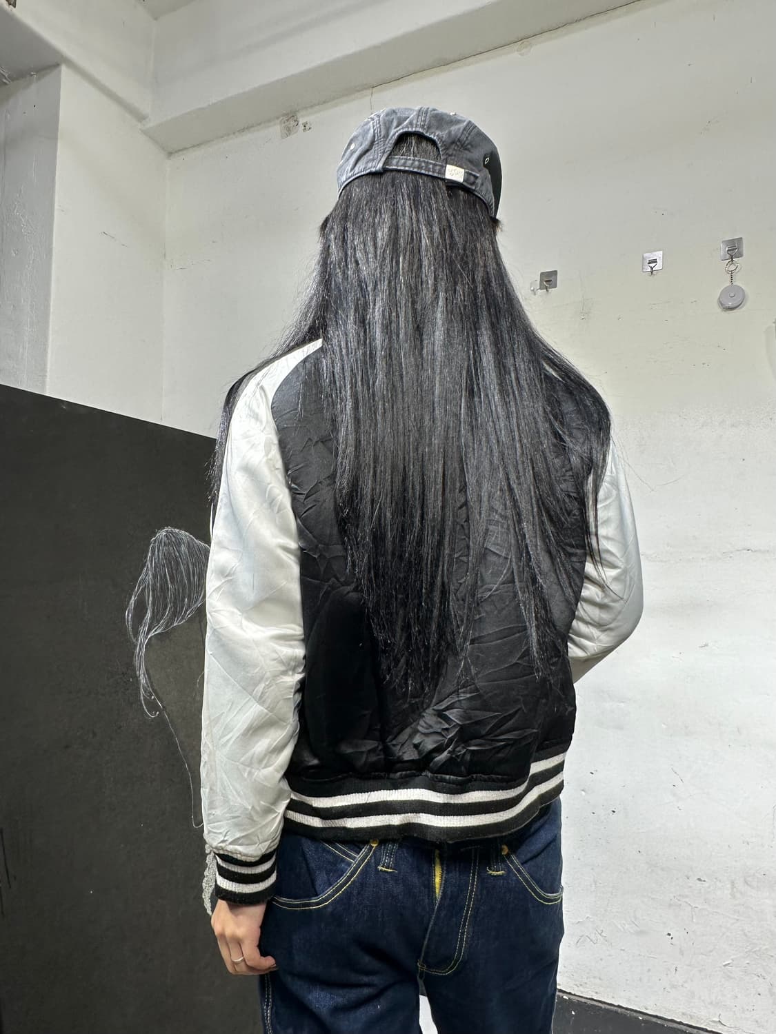 Jpn 일본빈티지 오리엔탈 카키 마원 양면 스카잔 자켓 상품이미지6