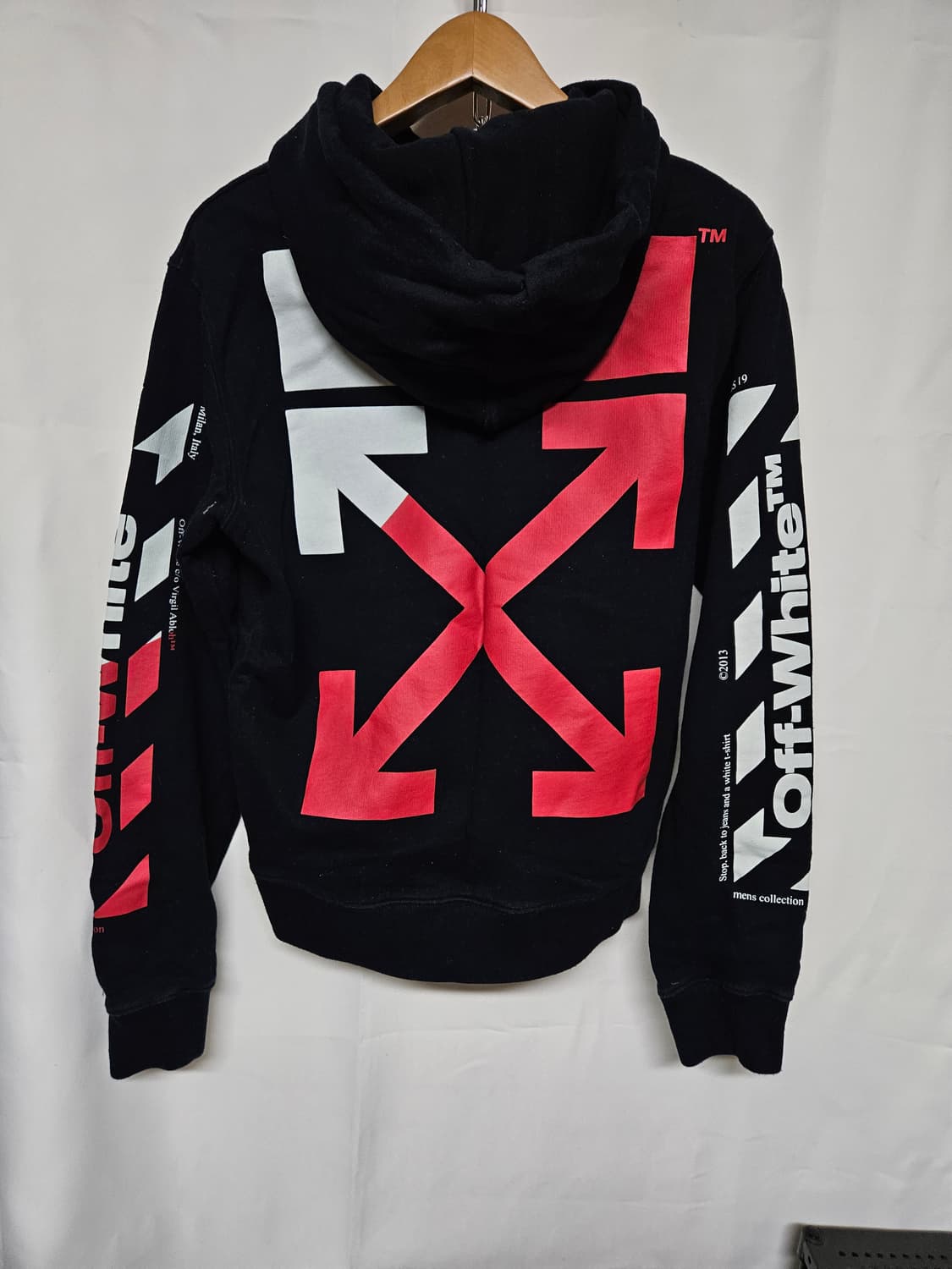 오프화이트 남성후드집업M  상품이미지1