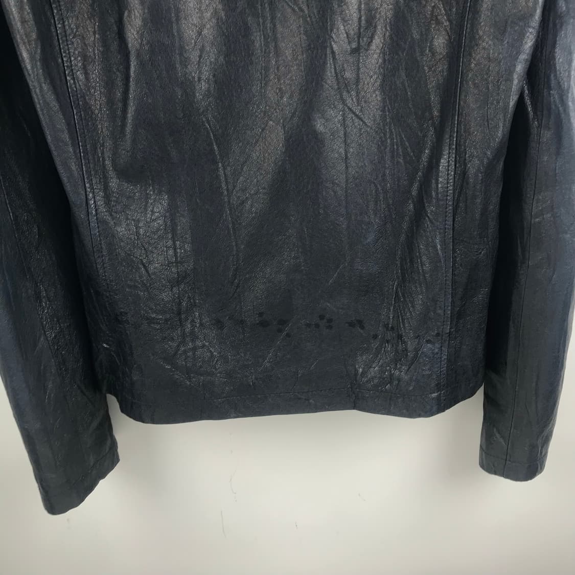 레더 집업 하이넥 바이커자켓 y2k 가죽트러커빈티지점퍼 라이더 펑크룩 상품이미지8