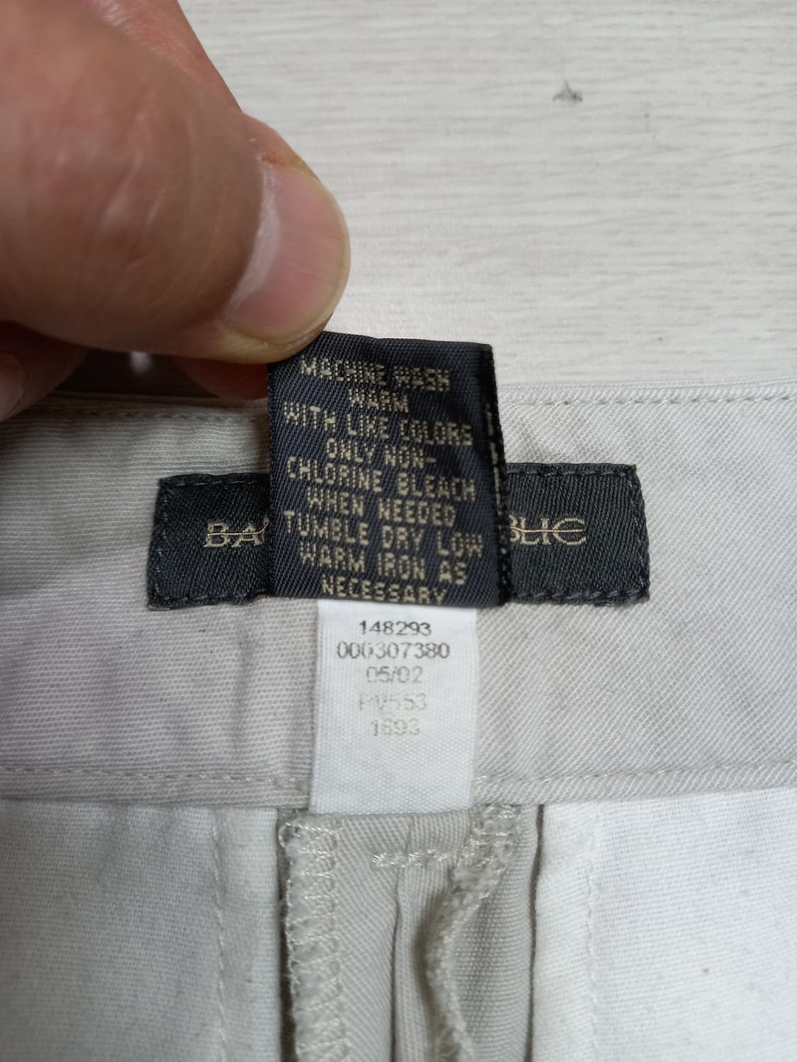 25 BANANA REPUBLIC 세미와이드 치노 아이보리 25-306 상품이미지8