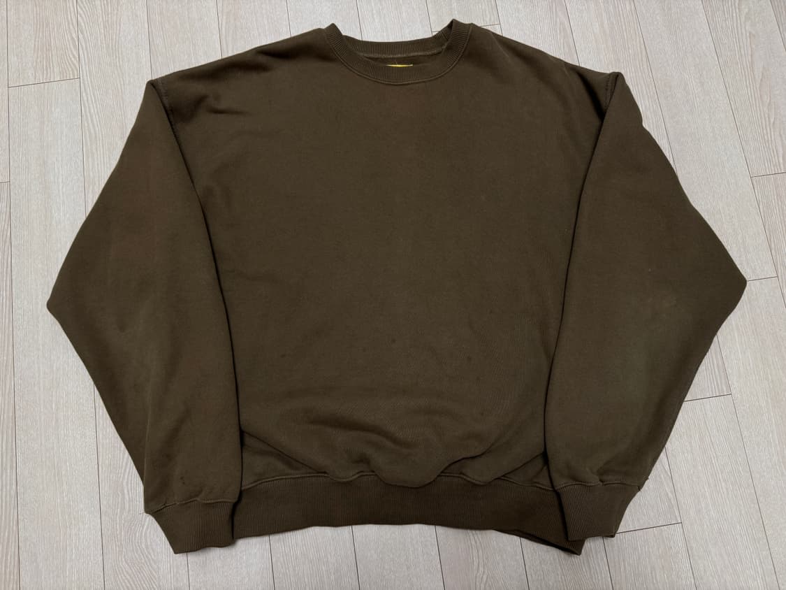 카키스 스탁 크루넥 스웻셔츠 올리브 상품이미지1