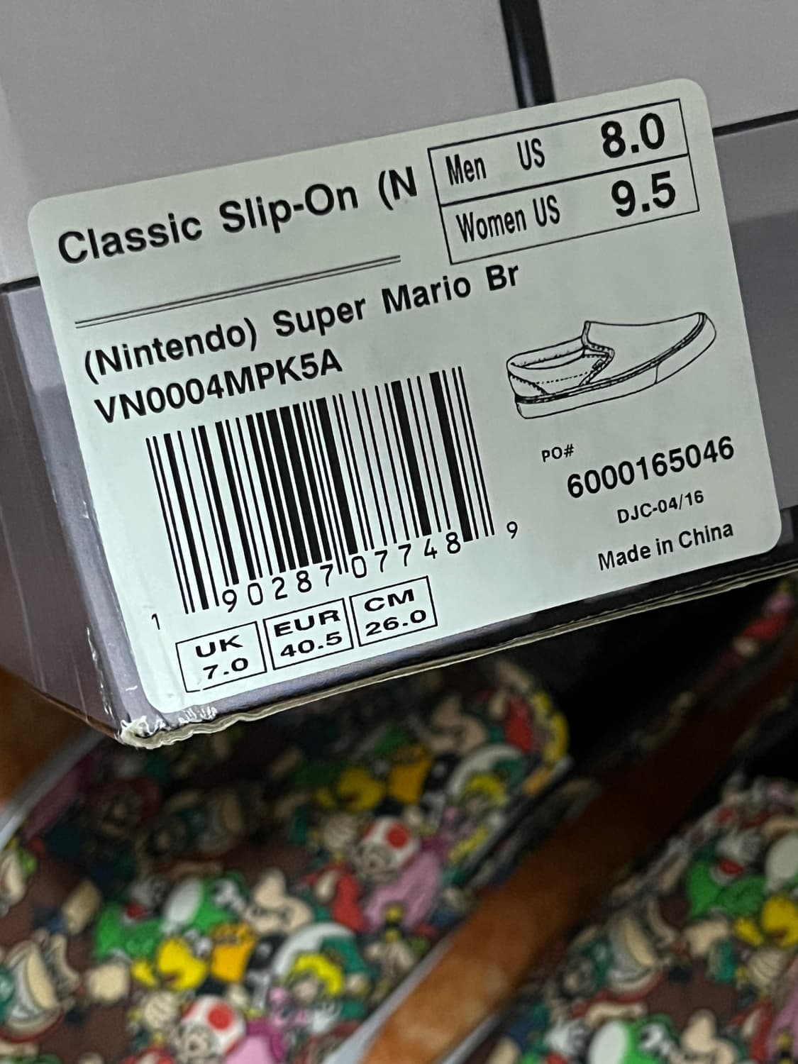 반스 x 닌텐도 마리오 슬립온 상품이미지3