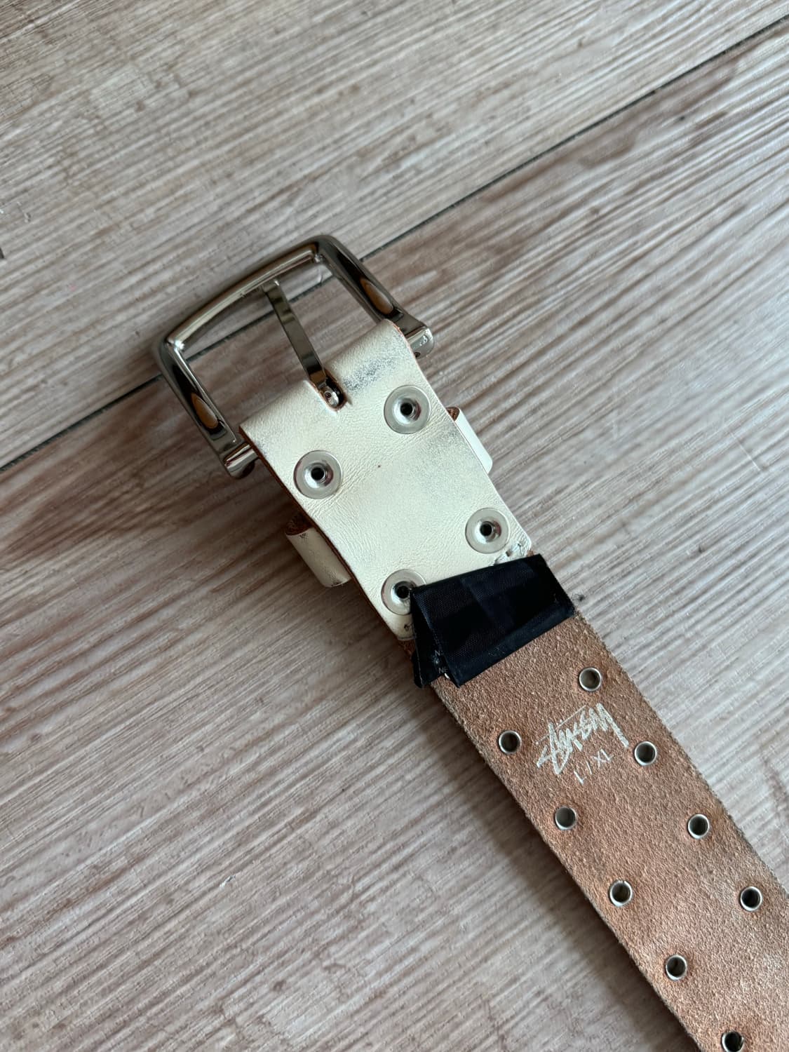 [l/xl] stussy 8 ball belt white 상품이미지5