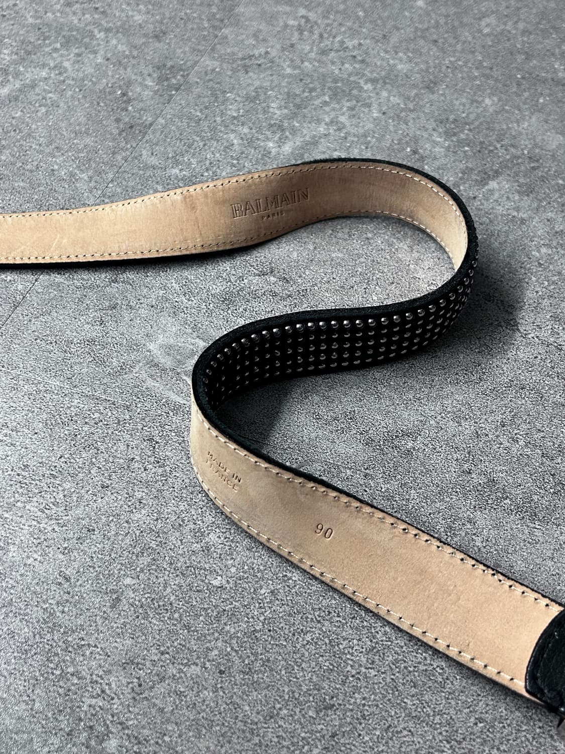 발망 12ss 웨스턴 스터드 레더 벨트 상품이미지5