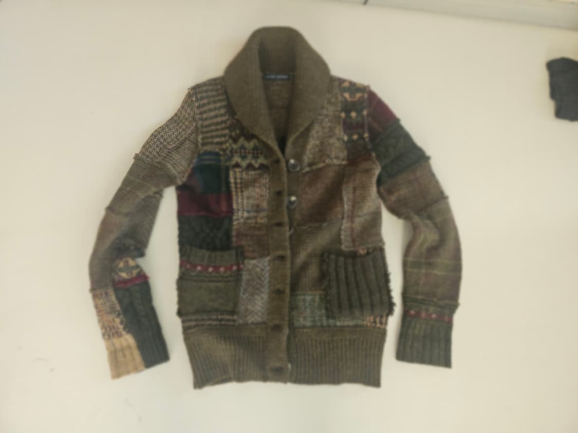 제펜 빈티지 랄프로렌 패치 니트가디건 상품이미지1