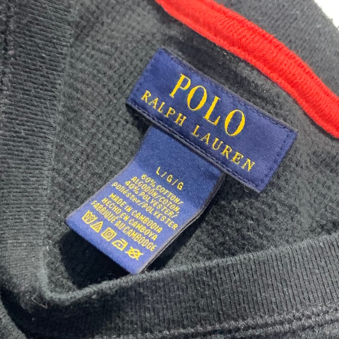 폴로 블랙 와플 롱슬리브 상품이미지4