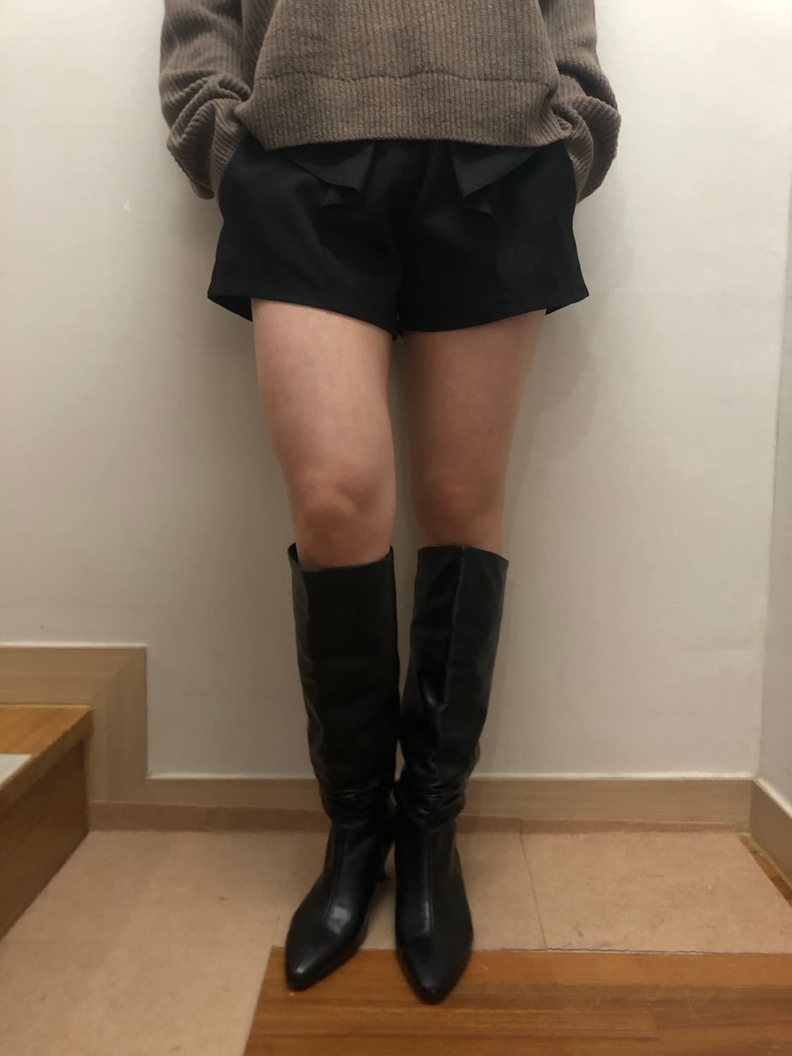 빈티지 블랙 리본 쇼츠 상품이미지7