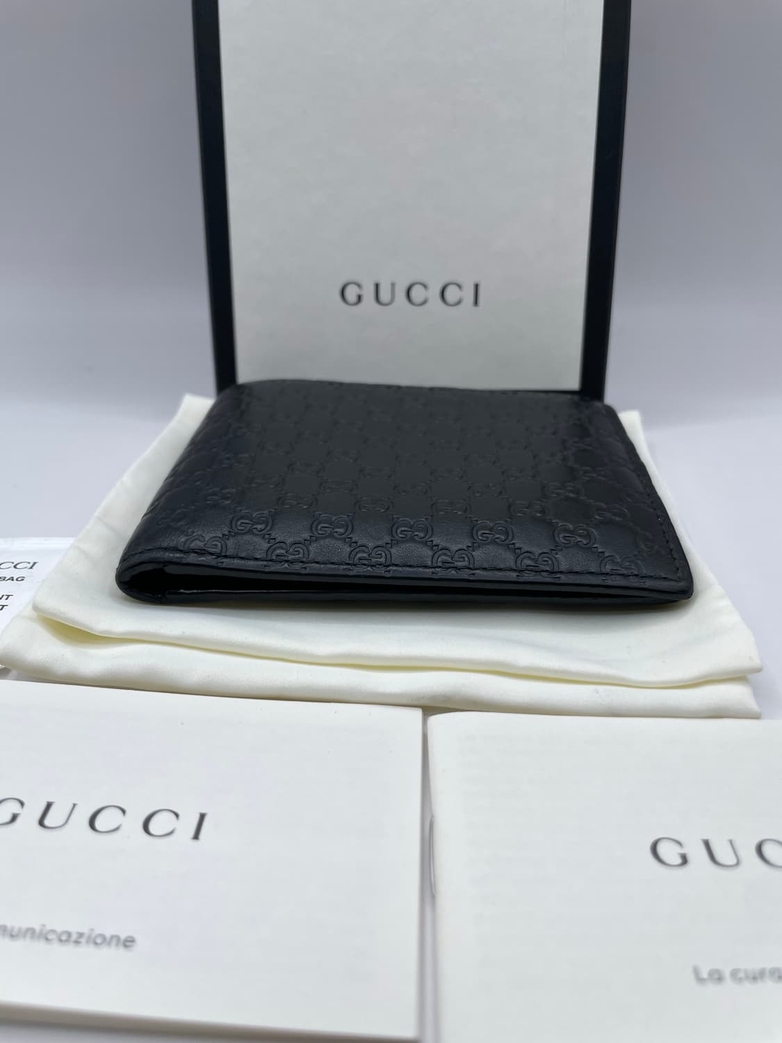 구찌 마이크로시마 반지갑 블랙 상품이미지4