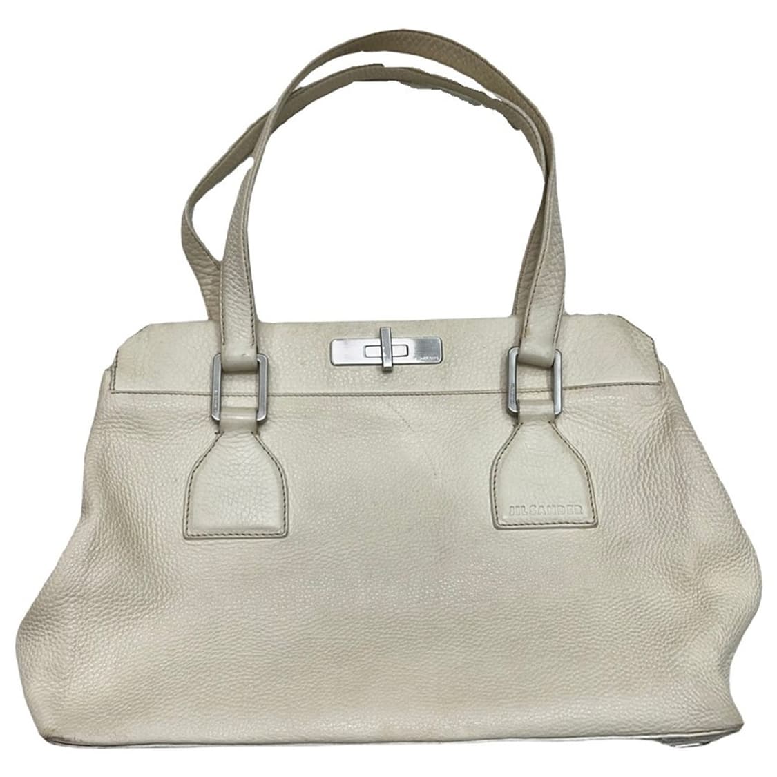 질샌더 아이보리 레더 숄더백 상품이미지1