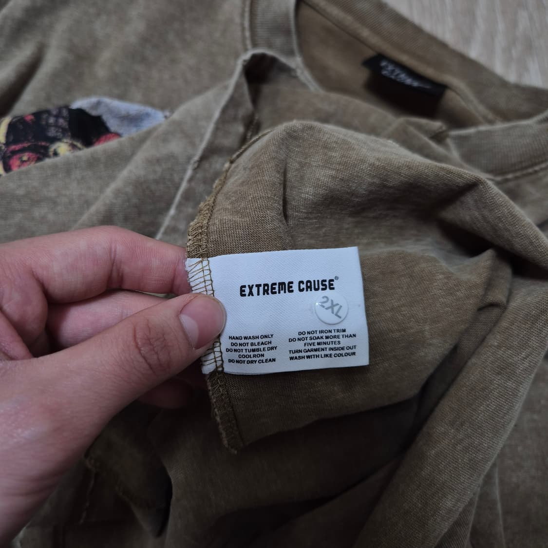 EXTREME CAUSE 워싱 아메리칸 그래픽 프린팅 반팔티셔츠 2XL 상품이미지7